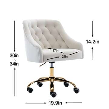 Hegmentine Modern Home Office Chair for Comfort and Style