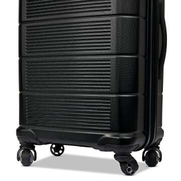 American Tourister Stratum 2.0 Hardside Expandable Luggage with Spinners | Jet Black | 3PC (CO/MED/LG)