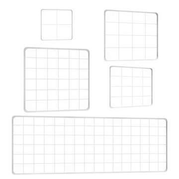 Acrylic Stamping Blocks Tools Set, BENBO 5 Pieces Assorted Sizes Clear Stamp Blocks with Grid Lines ...