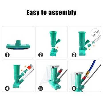 POOLWHALE Jet Vac Cleaner: No Electricity Needed