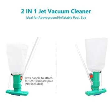POOLWHALE Jet Vac Cleaner: No Electricity Needed