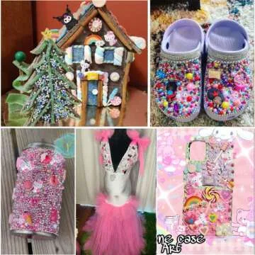 77 PCS Nail Charms, OWCATH Kawaii Nail Charms Slime Charms 3D Nail Art Charms Flatback Resin Charms, for Nail Art Decorations Supplies