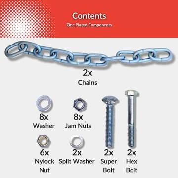 Durable Steel Target Chain Hanging Kit with Safety Angles Included