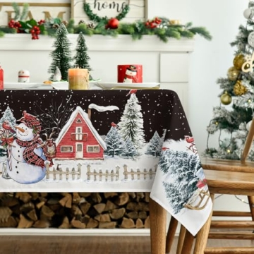 Horaldaily Christmas Tablecloth – Festive 52x70 Inch Decor