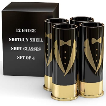 12 Gauge Shot Glass Set - Groomsmen Gift Idea