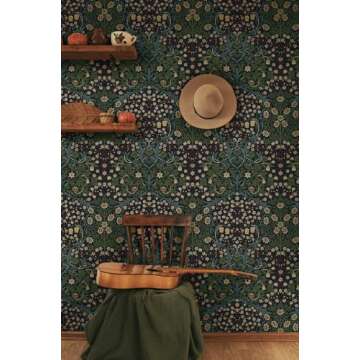 NextWall Victorian Garden Wallpaper - Easy Peel and Stick