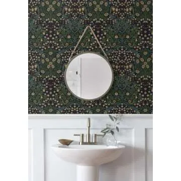 NextWall Victorian Garden Wallpaper - Easy Peel and Stick