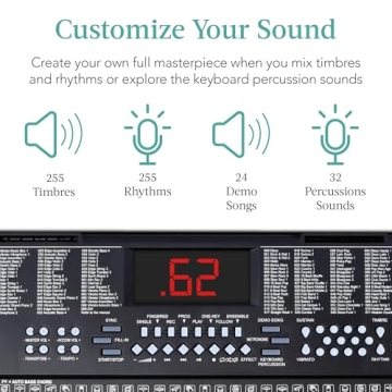 61-Key Electronic Keyboard Set - Perfect for Beginners