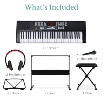 61-Key Electronic Keyboard Set - Perfect for Beginners