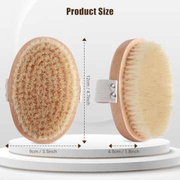 Soft Boar Bristle Pet Palm Brush for Short Haired Dogs and Cats with Band, Reduce Shedding, Ergonomic Dog Brush, Easy to Hold and Reduces Stress On Your Wrist | Ideal for Daily Grooming