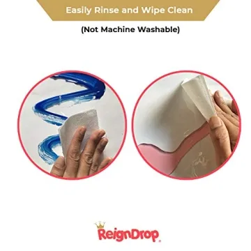 XL Baby Splat Mat for Under Highchair, Kids Room, Art Floor Cover, Food Spills. Easy to Clean, Child Safe. Ideal Under Pet Dish, Litter Box (Clear Round)