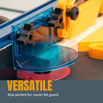 POWERTEC 71068 T Track Knob Kit with 1/4-20 by 1-1/2" Hex Bolts and Washers, Set of 10 T Track Bolts, T Track Accessories for Woodworking Jigs and Fixtures