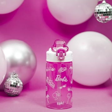 Barbie 16oz Water Bottle - Durable with Straw and Handle