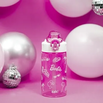 Barbie 16oz Water Bottle - Durable with Straw and Handle