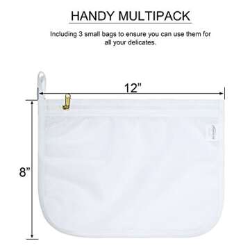 TENRAI Delicates Laundry Bags - Small Mesh Wash Bag Set for Lingerie & Socks