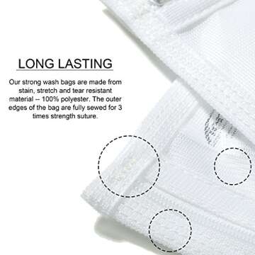 TENRAI Delicates Laundry Bags for Safe Washing of Lingerie