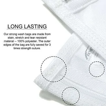 TENRAI Delicates Laundry Bags for Safe Washing of Lingerie