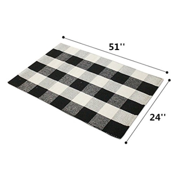 Stylish Ukeler Buffalo Check Rug for Home Decor