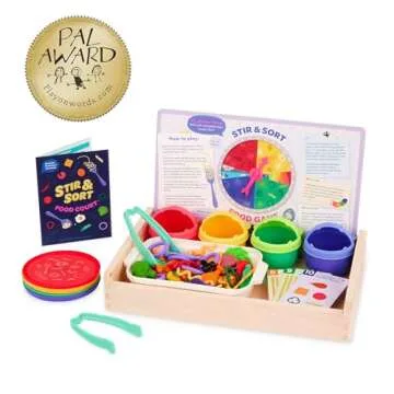 Battat Education – Play Food Set – Sorting Toy Food – Toddler Pretend Play Set – Fine Motor Food Toy – Learning Kitchen Toys - 3 Years + – Stir & Sort Food Court (102 Pcs)