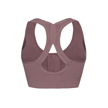 Siahk Women's Zip Front Sports Bra - Comfort & Support