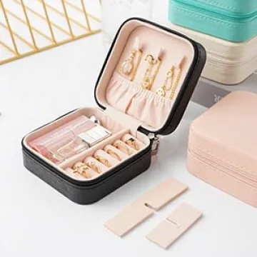 Portable Mini Jewelry Box for Travel and Gifts
