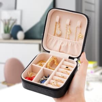 Portable Mini Jewelry Box for Travel and Gifts