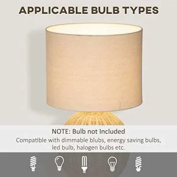 Nautical Inspired Table Lamp with Rattan Base