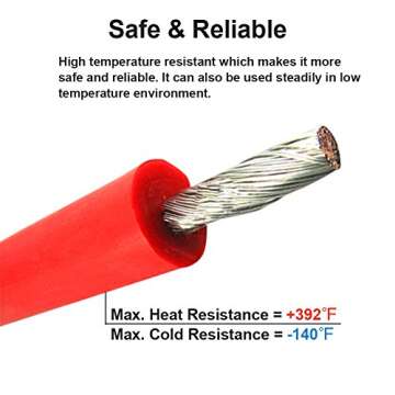 14 Gauge Silicone Wire 40 Feet - Flexible High Temp 600V