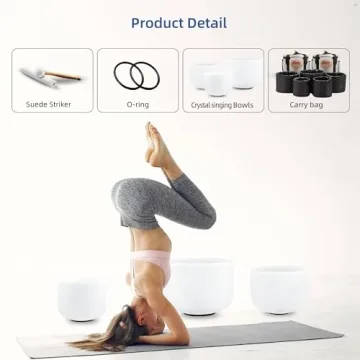 RYAN DVAN Crystal Singing Bowl Set for Chakra Healing