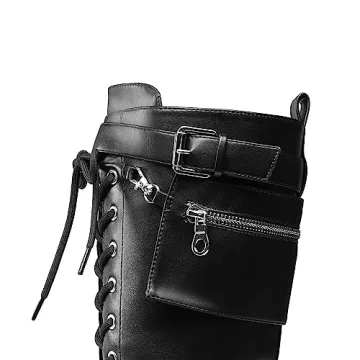 DREAM PAIRS Women's Combat Knee High Boots Stylish and Practical