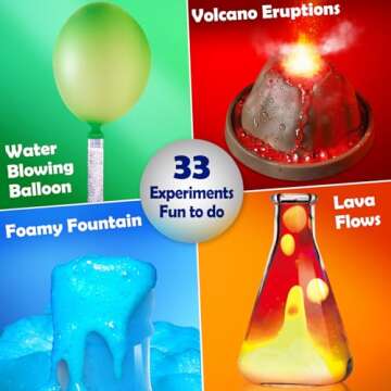 UNGLINGA 33 Experiments Science Kit for Kids, Science Project STEM Toys Gifts for Boys Girls Learnin...