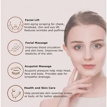 Gua Sha Facial Tool Rose Quartz for Beauty and Wellness