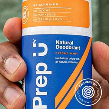 Prep U Natural Teen Deodorant - Vegan and EWG Verified