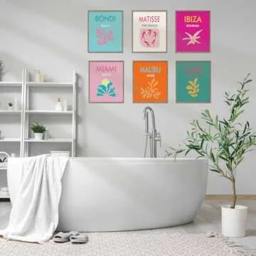 XBYGIMI Preppy Wall Art Prints Set for Room Aesthetic