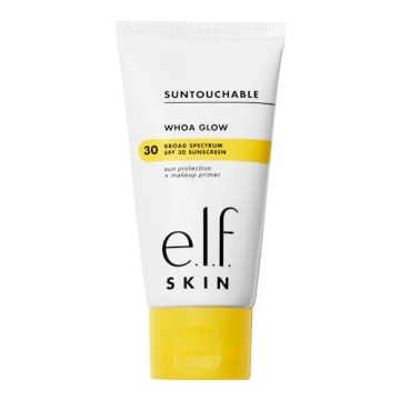 e.l.f. SKIN Suntouchable Whoa Glow SPF 30, Sunscreen & Makeup Primer For A Glowy Finish, Made With H...
