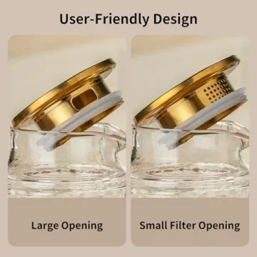 Buaic Vintage Glass Pitcher Set for Everyday Use