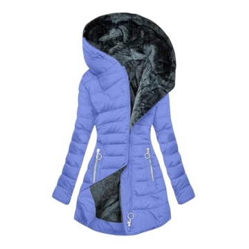 Plus Size Women's Hooded Winter Puffer Coat 2024