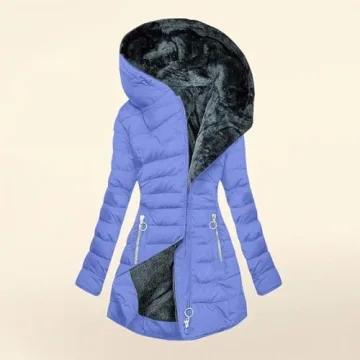 Plus Size Women's Hooded Winter Puffer Coat 2024