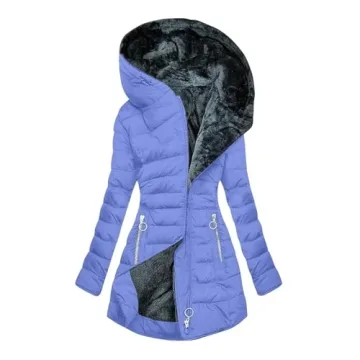 Plus Size Women's Hooded Winter Puffer Coat 2024