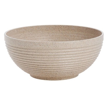 Vanguard Plastics Corp White Serving Bowl - Eco-Friendly Maple Wood Plastic Fiber