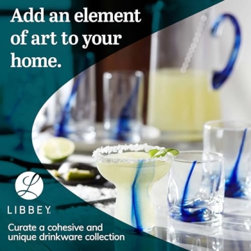 Libbey Blue Ribbon Tumbler and Rocks Glass Set of 16