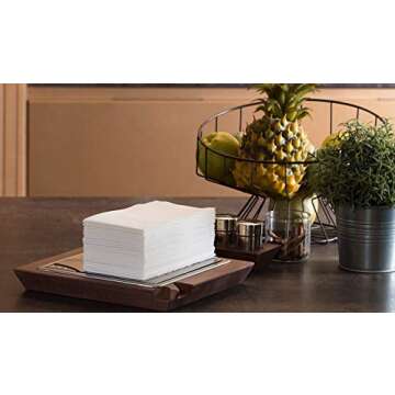 Elegant White Paper Napkins for Any Event | 50 Pack