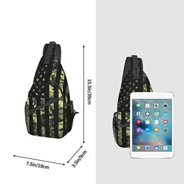 LAKUERVI Camo Sling Bag - Lightweight Crossbody for All