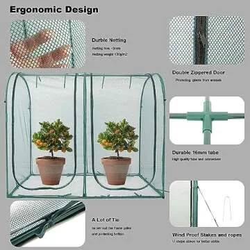 Poray Plant Mesh Cover, 8.2' x 4' Garden Protector Netting