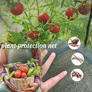 Poray Plant Mesh Cover, 8.2' x 4' Garden Protector Netting