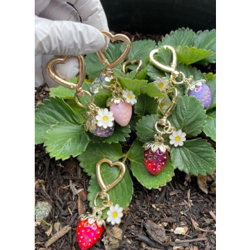 Kawaii Strawberry Keychain & Bag Charm for Girls