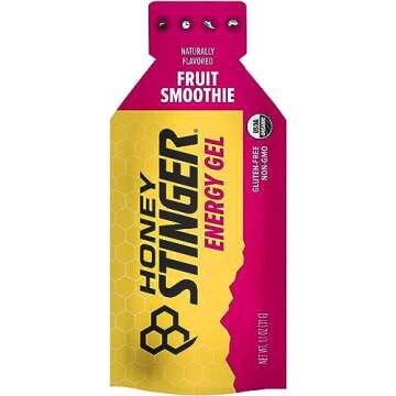 Honey Stinger Organic Fruit Smoothie Energy Gel | Gluten Free & Caffeine Free | For Exercise, Runnin...