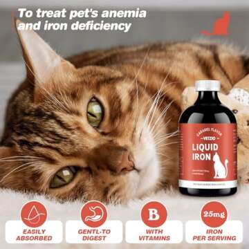 Liquid Iron Anemia Supplements for Cats | Easy to Digest