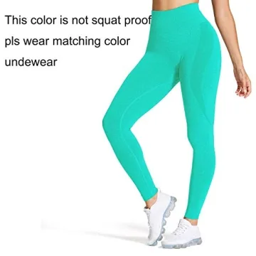 Aoxjox Seamless Leggings for Women - Workout Contour Pants