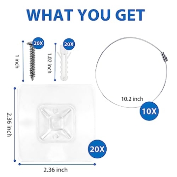 Vinkqiado Adhesive Furniture Anchors for Baby Safety